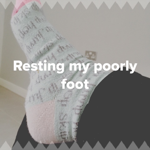 Resting my poorly foot