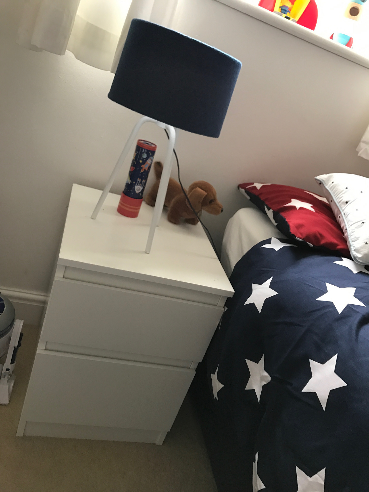 Space themed boys' bedroom