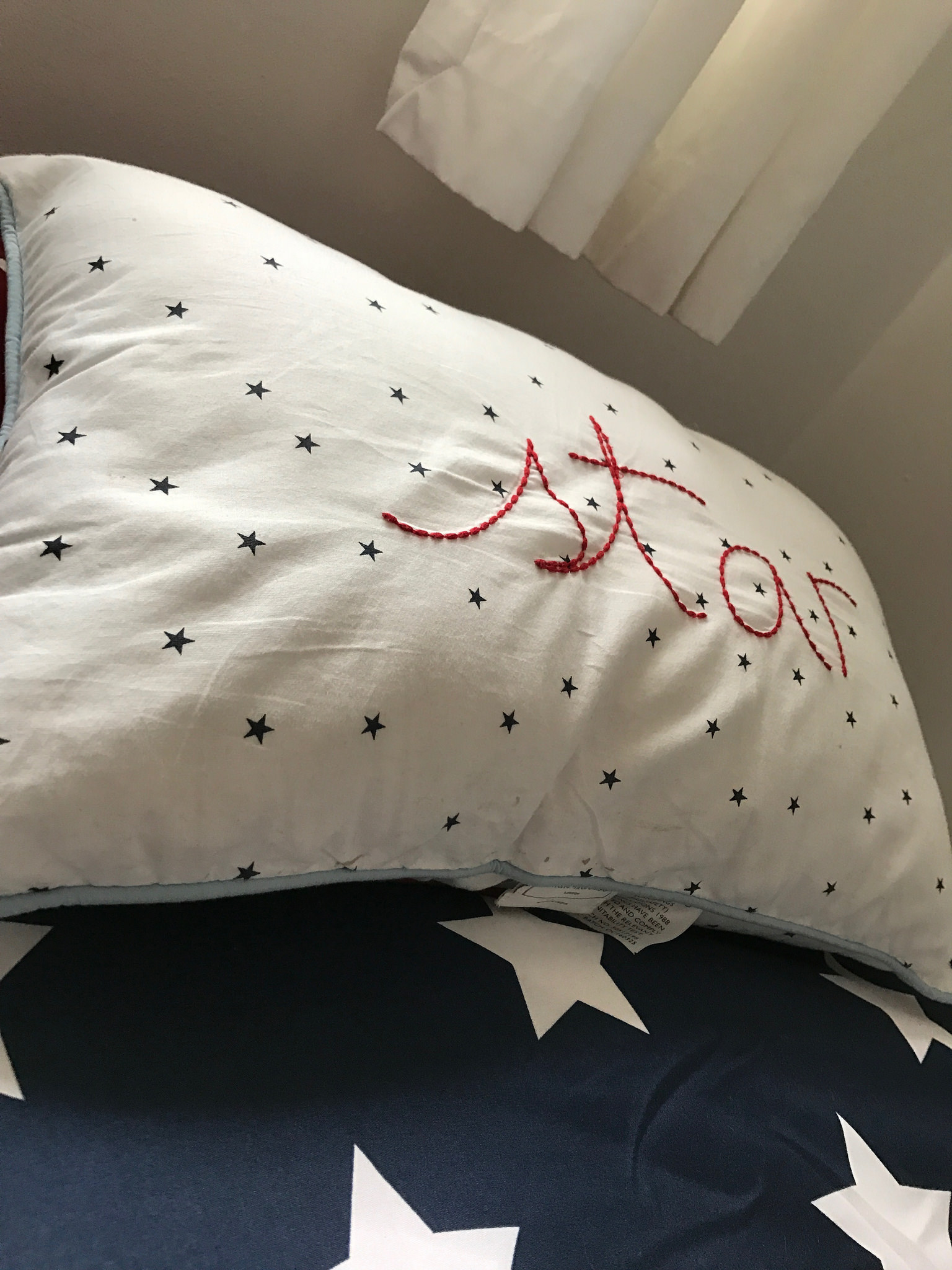 Space themed boy's bedroom